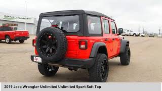2019 Jeep Wrangler Unlimited Unlimited Sport Soft Top [LISTING TYPE] 9J547916 screenshot 5