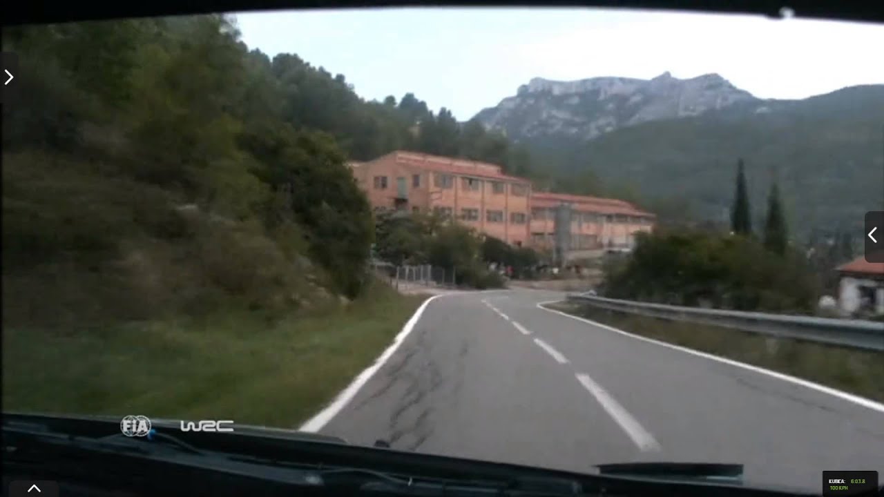 Onboard Kubica rally Catalunya-costa Daurada ss19 2015