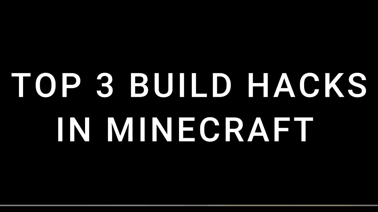 3 Minecraft build hacks for the new update - YouTube