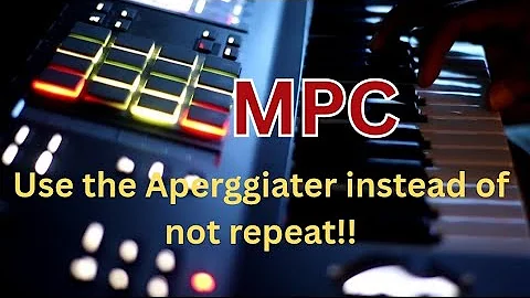 use the apperggiatoe for hi hats with the MPC!!!