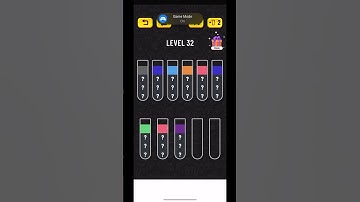Water Sort Puzzle Level 32 Walkthrough #shorts #watersortpuzzle