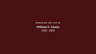 William D. Adams Funeral Service