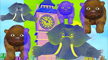HICKORY DICKORY DOCK-ANIMALS IN THE CLOCK EFFECTS//RANDOM COLOR EFFECTS