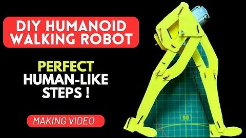 How to Make a Simple Biped Walking Humanoid Robot at Home ? Diy Walking Robot, Bipedal Walking Robot