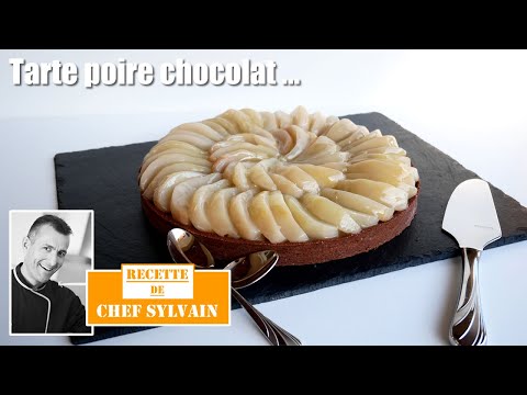 Chocolate Pear Tart - Recipe by Chef Sylvain!