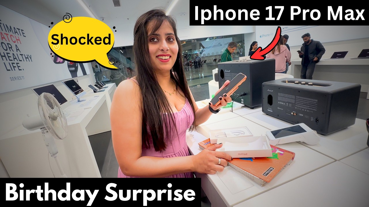 Sneha ko Birthday par diya Iphone 17 Pro Max ka Tadka Gift || Birthday Surprise