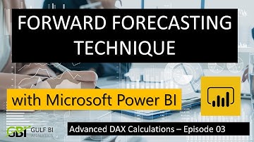 Forward Forecasting with Microsoft Power BI