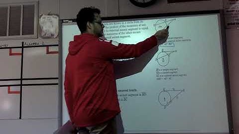 Geometry - 10.7 - Special Segments in a Circle
