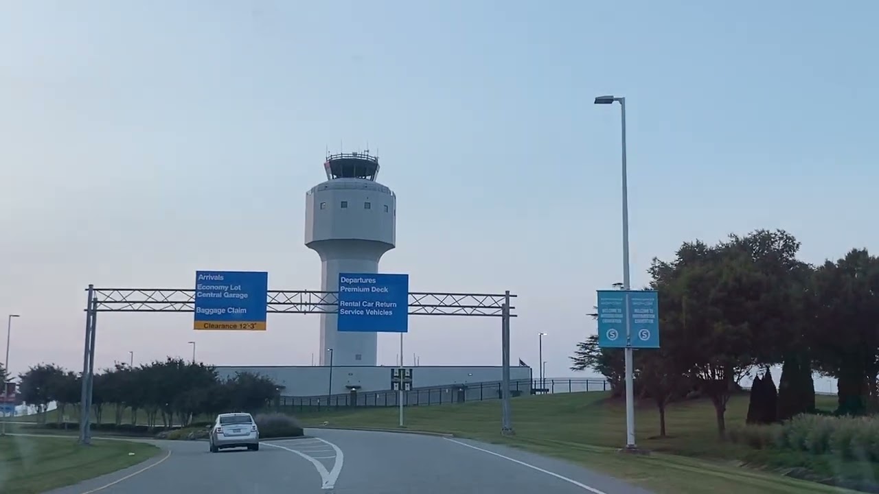 ATC tower deactown Winston Salem at their air port