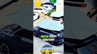 Memasang payung mobil praktis dengan remote #automobile #shorts