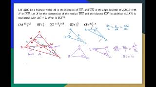 2013 AMC 12B Problem 24-Similar Triangles and Law of Cosine
