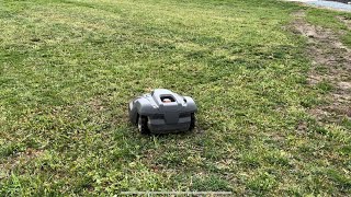 Robotic Lawnmower Husqvarna 450XH Automower maintenance point to front yard by FarmTechFlowers 258 views 1 month ago 2 minutes, 20 seconds