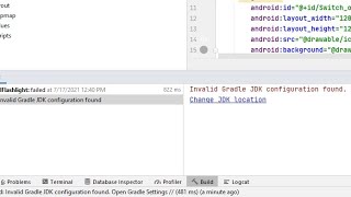 Fixed Invalid Gradle JDK configuration found, Or JDK missing.