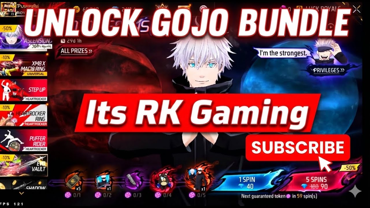 Live Now!🔥 UNLOCKING GOJO BUNDLE! 🔴 Spending Diamonds Live! 💎 With ITS ...