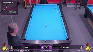 SCOTT vs SIAMAC - Q1 BILLIARDS - TABLE 2 | EvoSports