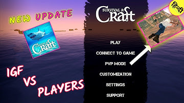 New PVP Mode is Fun 🥳 In Survival  & Craft || New Update || The IGF Games ||   PVP Part 1