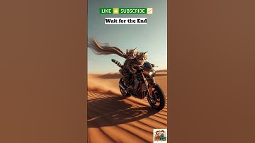 Cute Kitten Couple on a Bike Ride 🏍️ Funny Realistic Cats Short #shorts #funnykittens