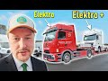 Darf der das? Bürohengst transportiert wertvollen E-LKW auf Spezial-Tiefbett-Auflieger nach Paris