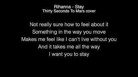 Thirty Seconds To Mars - Stay Lyrics (Rihanna) in the Live Lounge