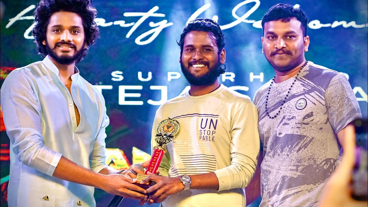 Our Hanu🌟Man Presenting Award for Yamuna Thatilo Short Film🖤