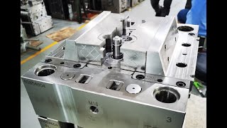2K injection mold with turntable core side--Hoshi Tool Manufacturing Limited
