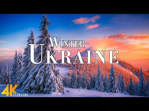 Winter Ukraine 4K Ultra HD Stunning Footage Ukraine Scenic Relaxation Film With Calming Music 