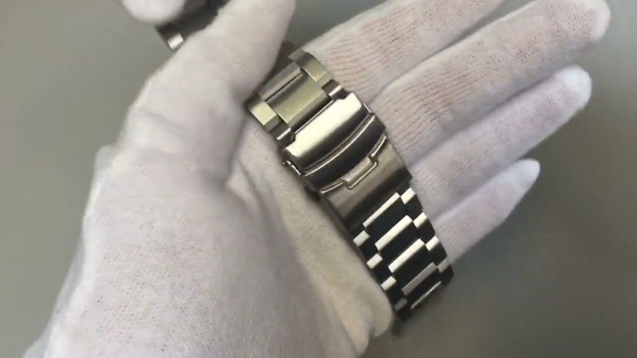 Premium Stainless Steel Metal Bracelet Replacement Watch Band Strap Double Locking clasp 5003