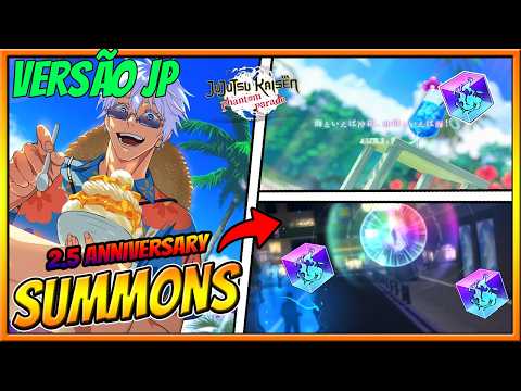 NOVO GOJO CHEGOU !! SUMMONS NO NOVO GOJO DE PRAIA NO 2.5 ANIVERSÁRIO - JUJUTSU KAISEN PHANTON PARADE