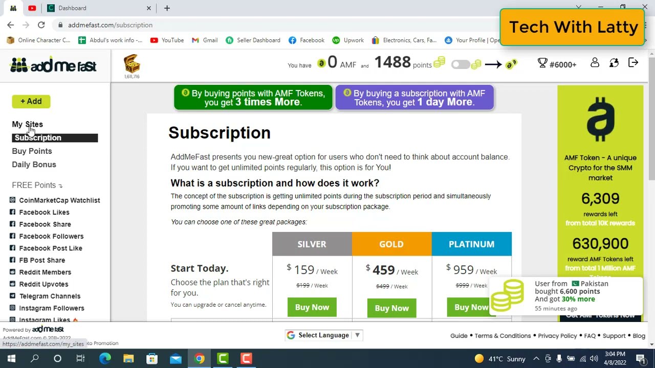 Addmefast || How to create account in addmefast in 2022|| Tech with latty