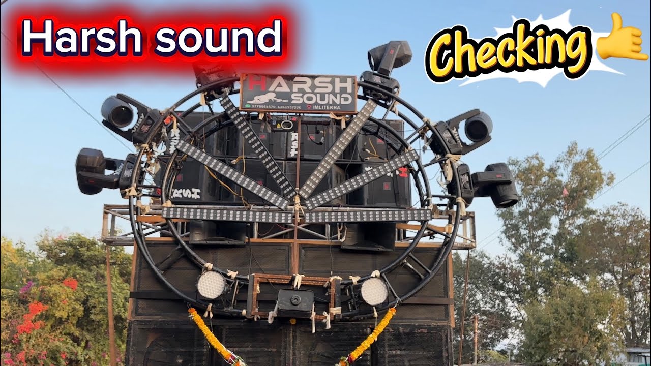 Harsh sound checking bharweli 🤙 15/02/2026 #full vlog dil see 🥰#youtube #vlogging #djviral 