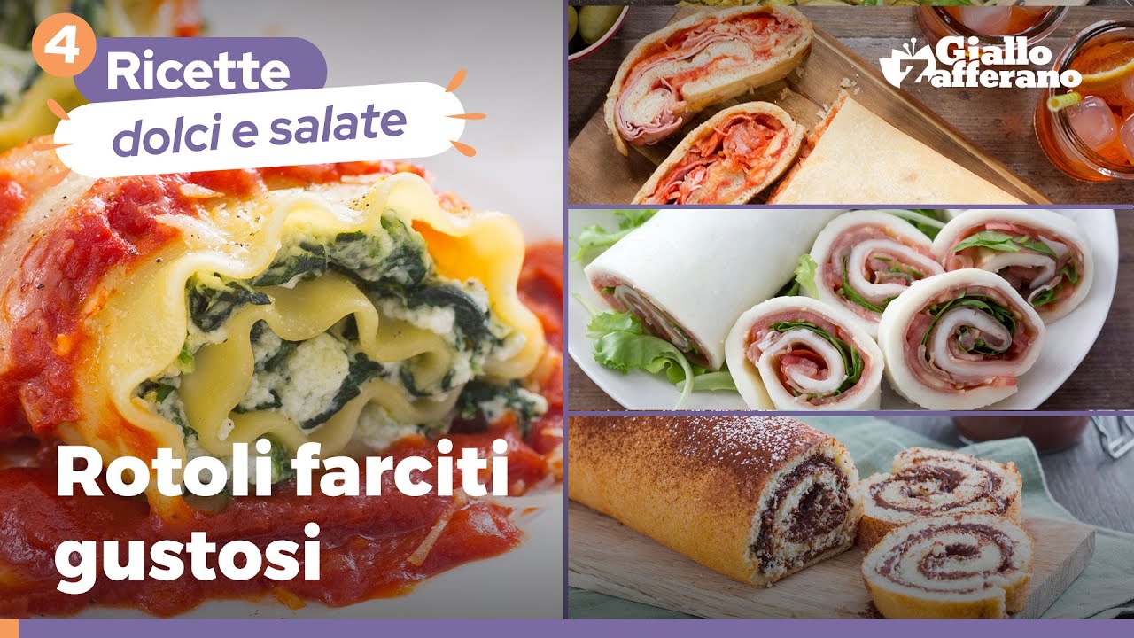 4 ROTOLI FARCITI GUSTOSISSIMI TOP PER L APERITIVO YouTube