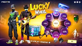 Lucky Wheel Event Free Fire 🤯| New Bunny Bundle Free Fire New Event Ff New Event