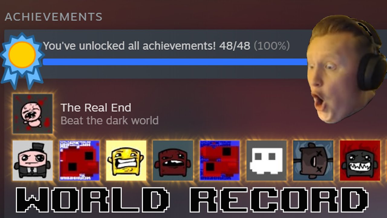 Super Meat Boy All Achievements Speedrun in 30325 [Former World