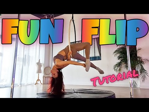 Tricky but beautiful Aerial Hoop flip (Lyra tutorial)