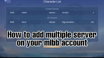 How to add Switch Server or Multi Server in your mlbb account