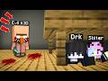 Escape from the EVIL VILLAGER KID in Minecraft...