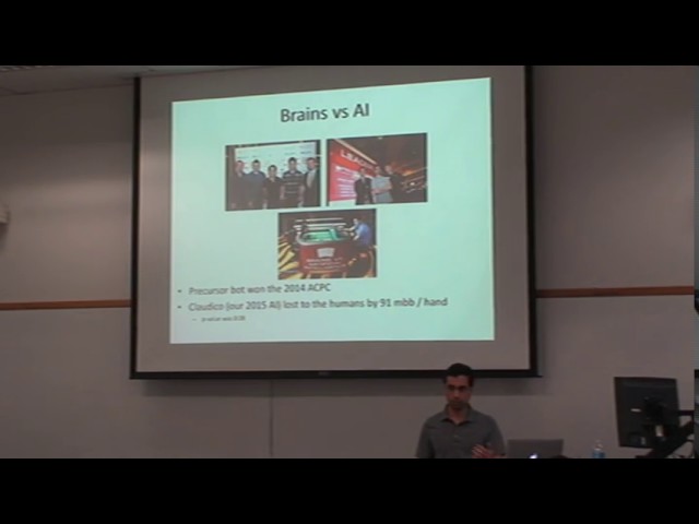 Libratus: Beating Top Humans in No-Limit Poker  (by Noam Brown)