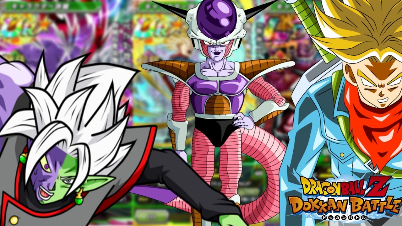Merged Zamasu and Super Saiyan Rage Future Trunks + LR Frieza Gameplay: Dragon Ball Z Dokkan Battle