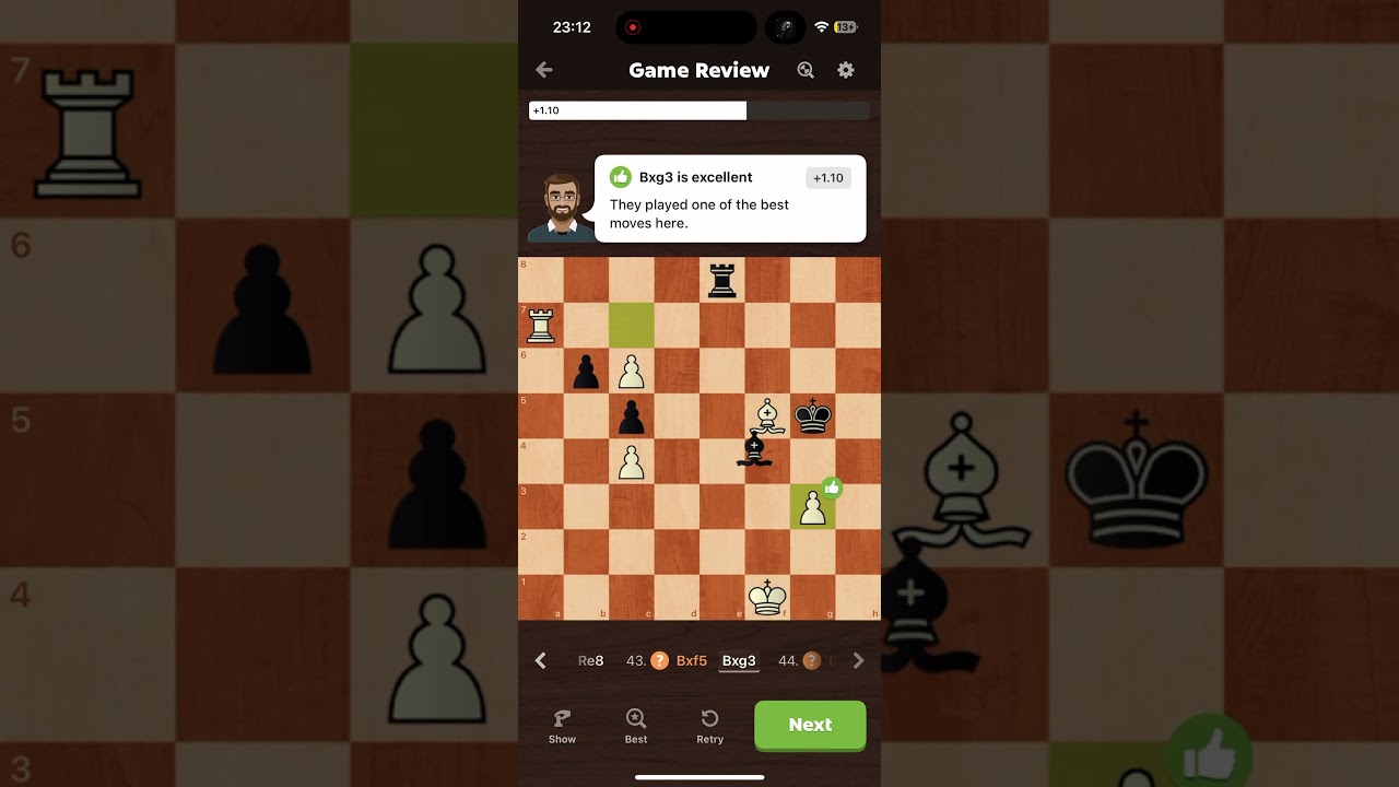 Blitz game. Blunders the rook. 