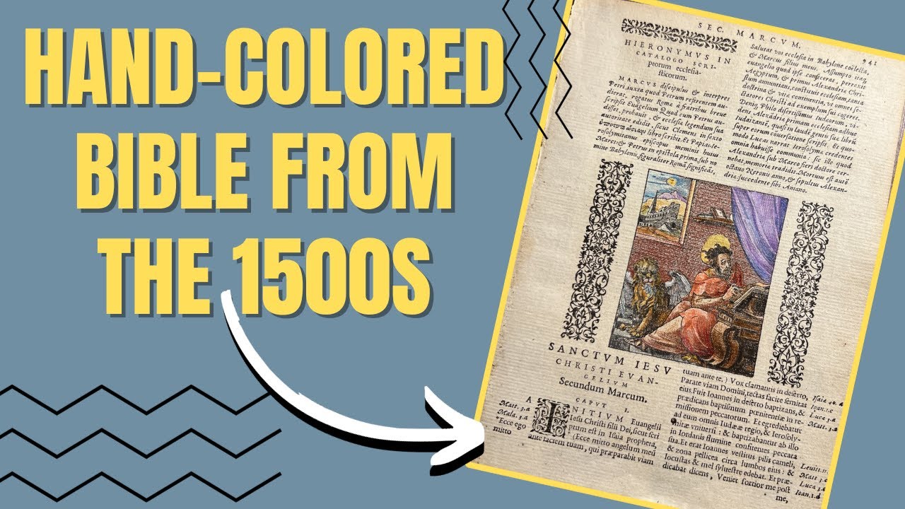 Beautiful Bible From 1558 Bible Collecting YouTube