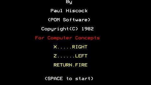 Space Hawks Review for the Acorn BBC Micro by John Gage