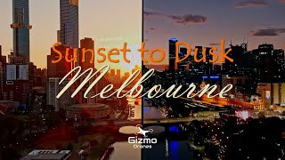 Melbourne City Sunset to Dusk - Victoria, Australia 4K - Autel Evo 2 Pro drone