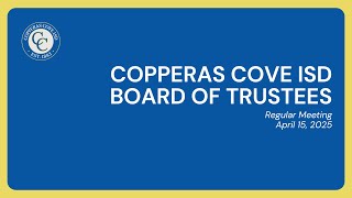 April 15, 2025 - Regular Board of Trustees Meeting Update