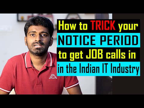 Trick your notice period to get job calls in India | Job searching | Telugu | Software lyf | 2021
