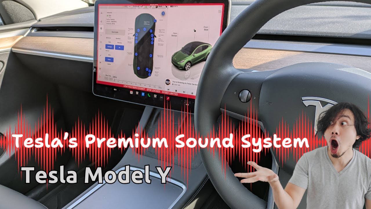 Tesla's Premium sound system in the Model Y (including RWD) 2022-2025 ...