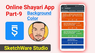 #OnlineShayari Part-9 | Random Shayari Background Color SketchWare Pro|Hindi|AndroidBulb