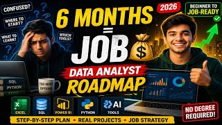 Data Analyst Roadmap 2026 | 90% People Fail Here 😱 (6 Month Plan)