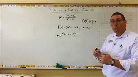 Slope as a Rational Function Part 3 - Mr. Ryan