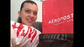 Old Navy, Aeropostale, Forever21 &amp; H&amp;M Haul/Compras