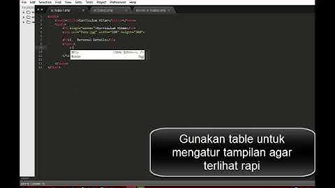 Tutorial membuat CV dengan HTML